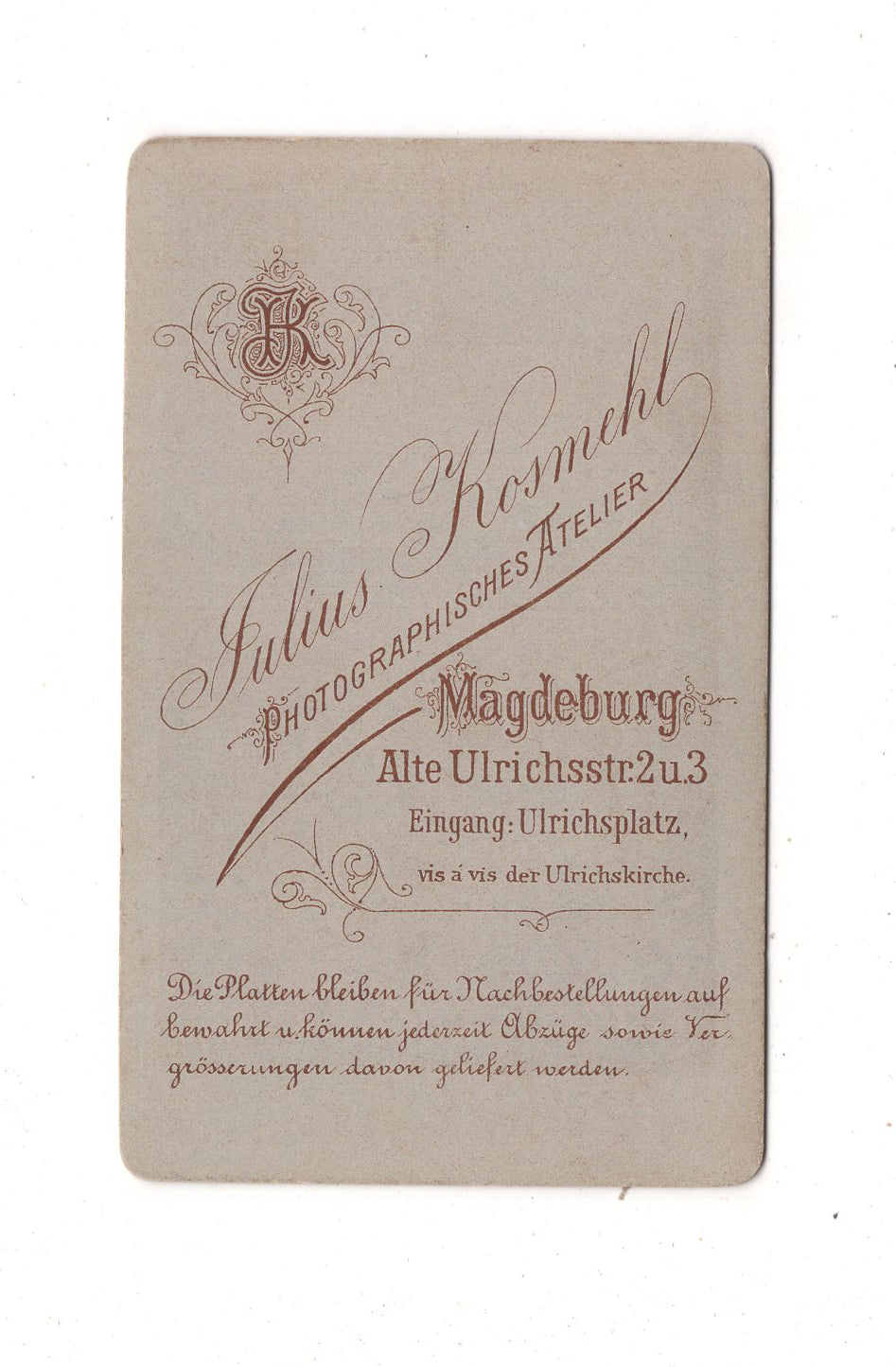 Fotografie Feines junges Mädchen - Magdeburg 1880er / CDV N1-01