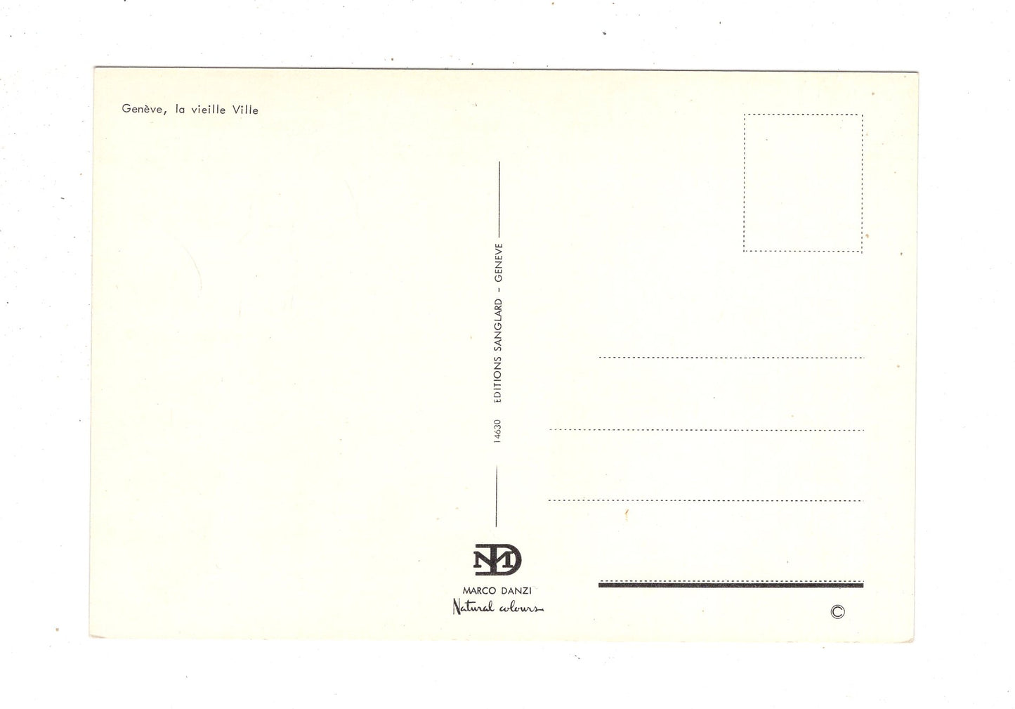 Ansichtskarte Geneve Genf / Schweiz