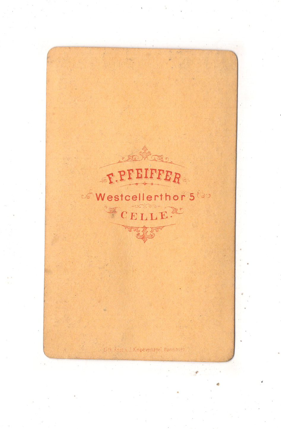 Fotografie Herrenportrait - Celle 1870er