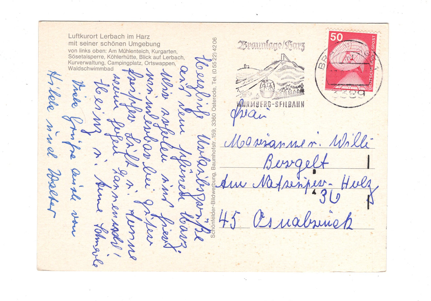 Ansichtskarte Luftkurort Lerbach im Harz / G1-52