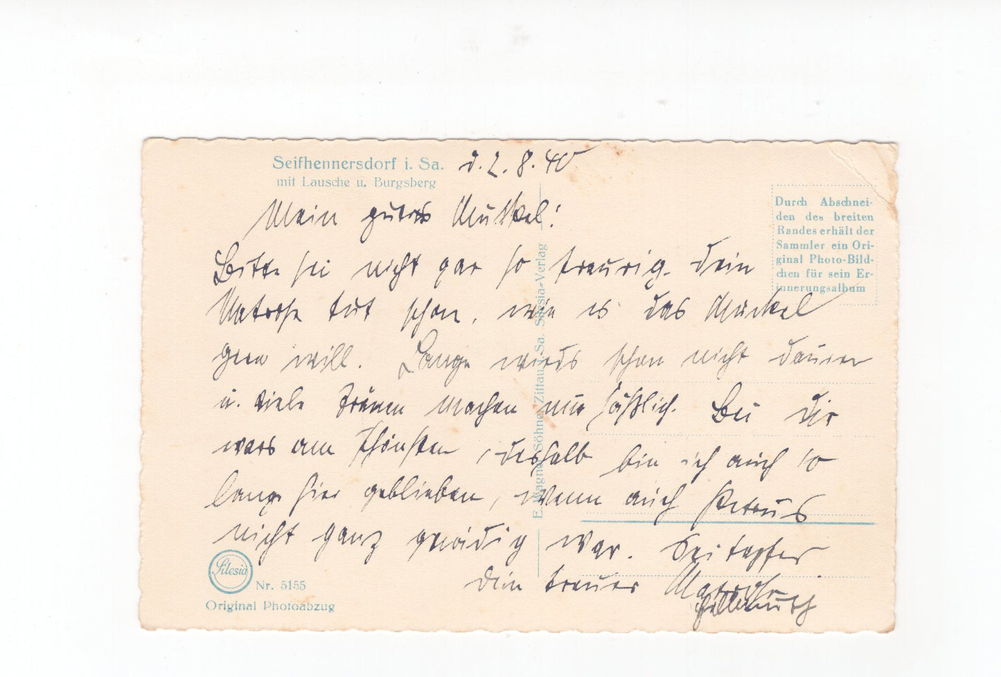 Ansichtskarte Seifhennersdorf in Sachsen