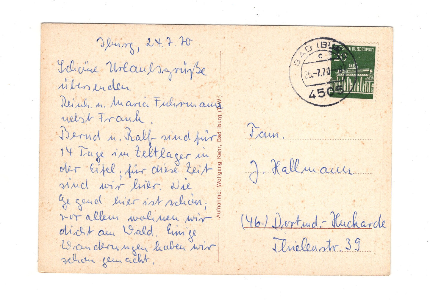 Ansichtskarte Bad Iburg / Teutoburger Wald / Kurhaus +++
