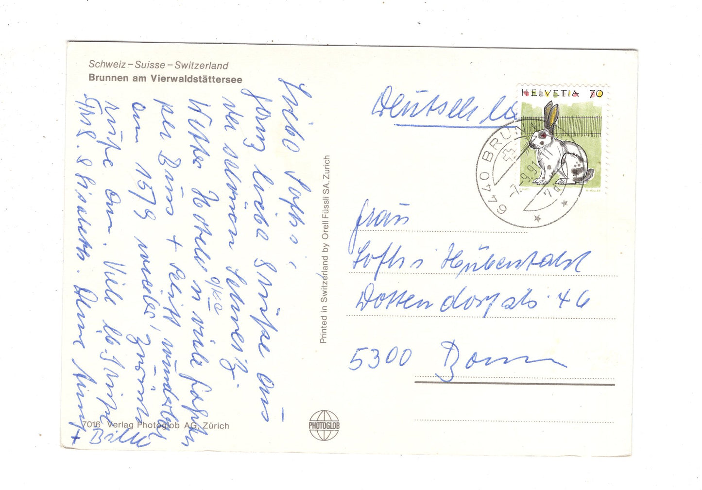 Ansichtskarte Brunnen am Vierwaldstättersee / Schweiz