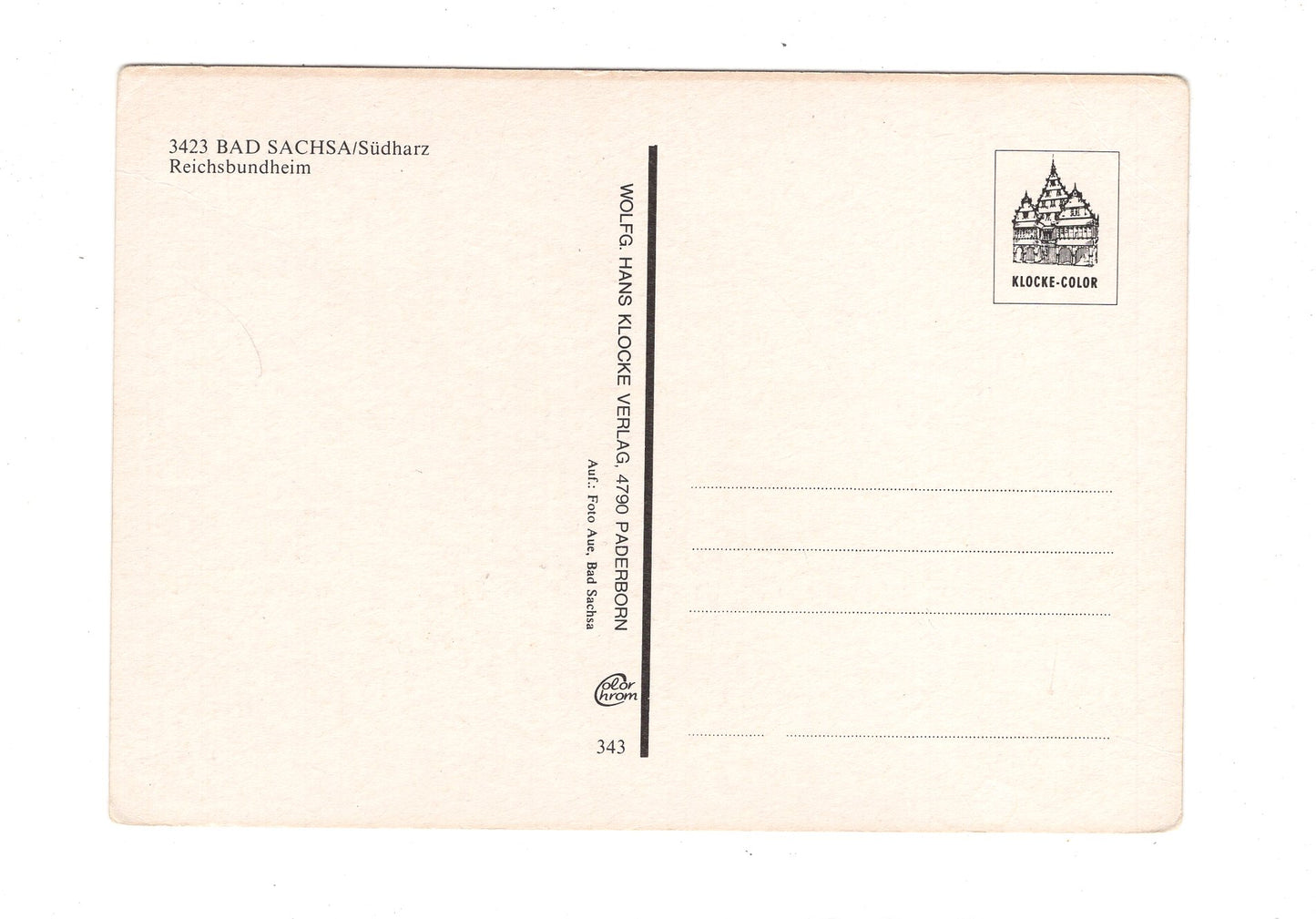 Ansichtskarte Bad Sachsa / Südharz / Reichsbundheim / G1-52