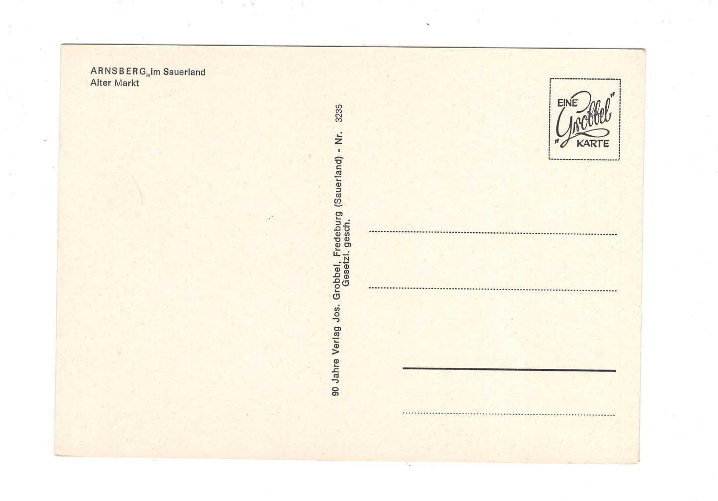 Ansichtskarte Arnsberg im Sauerland / Alter Markt / H1-65