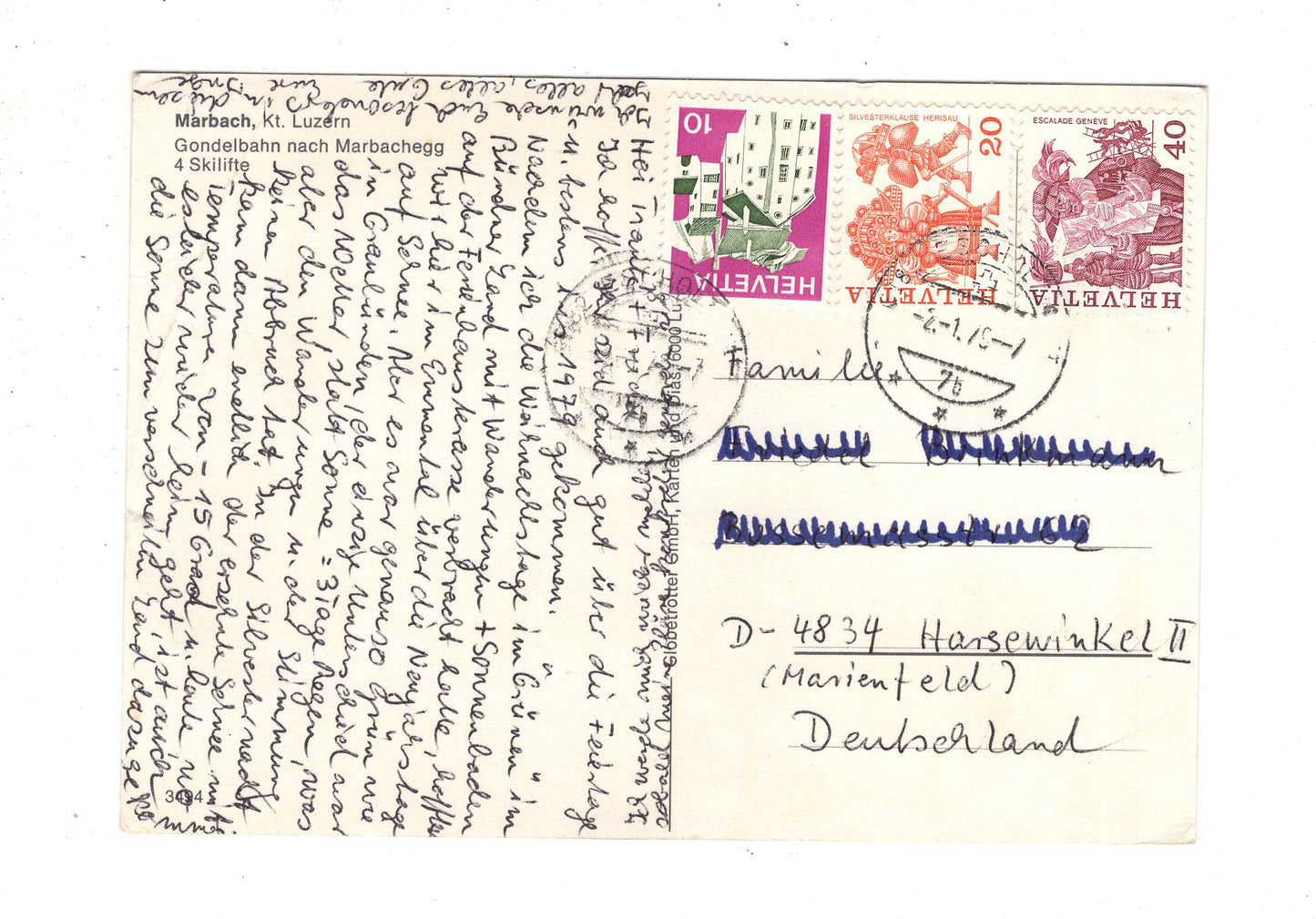 Ansichtskarte Marbach / Kanton Luzern / Schweiz