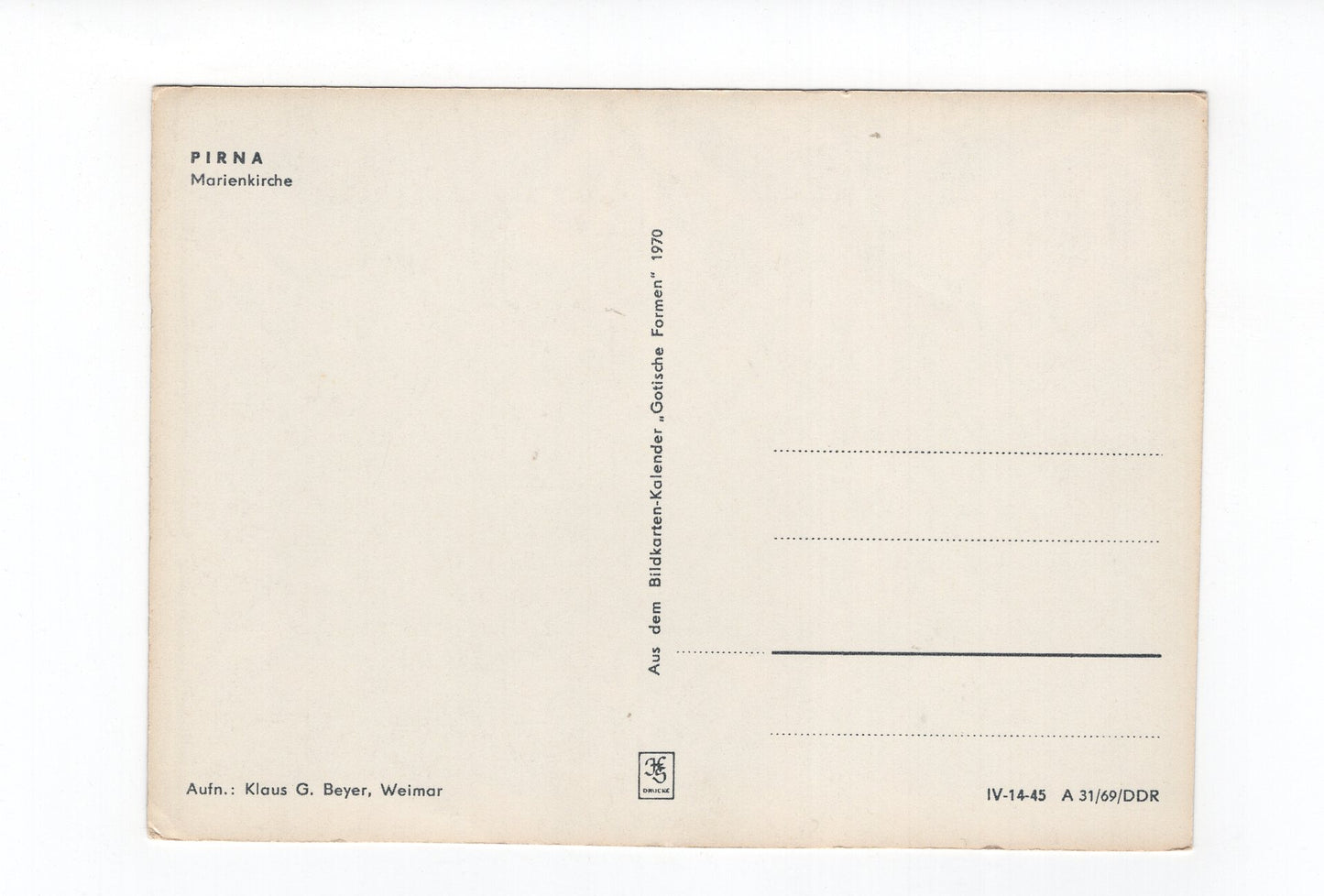 Ansichtskarte Pirna / Marienkirche