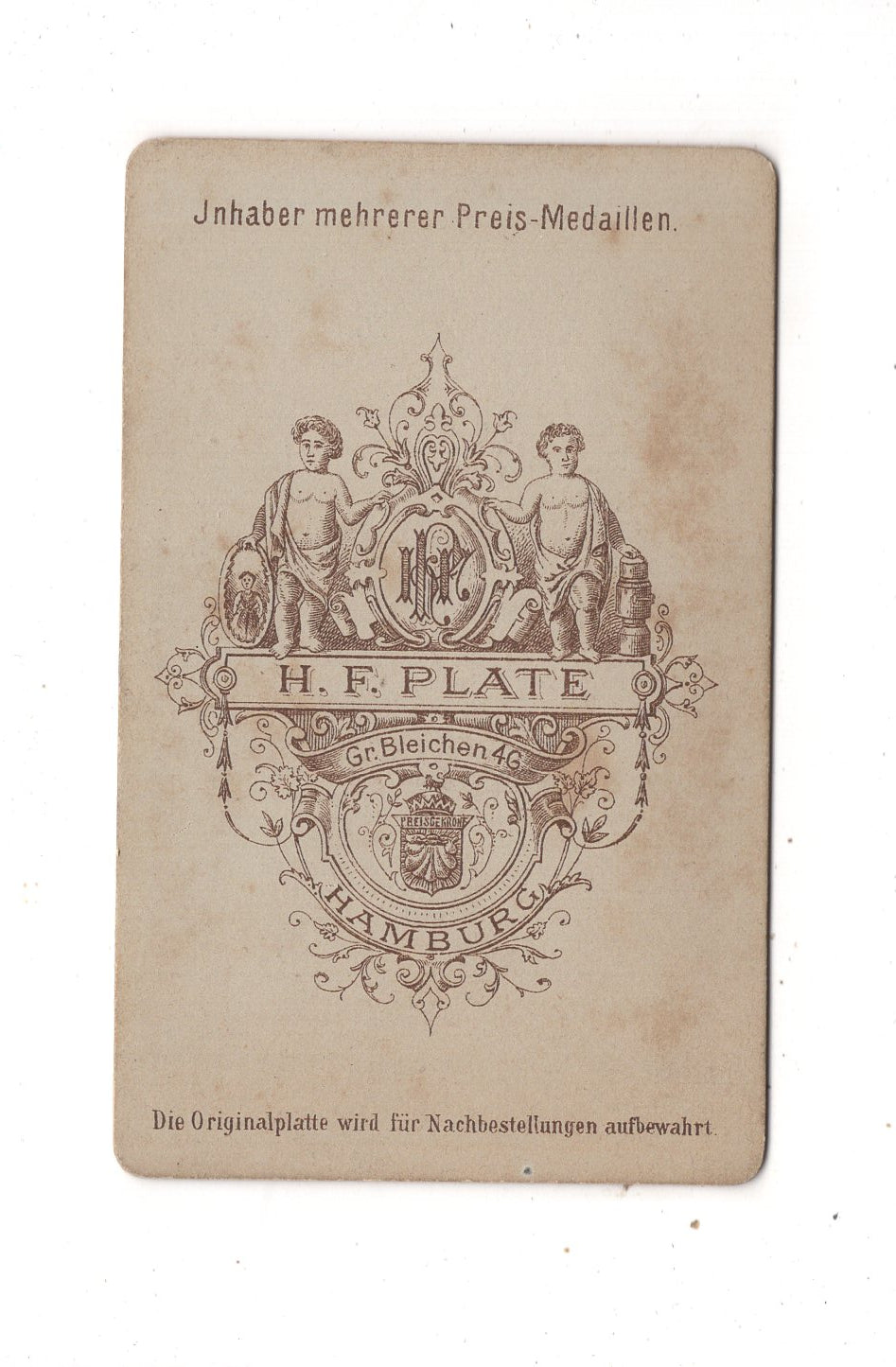 Fotografie Herrenportrait - Hamburg 1890er