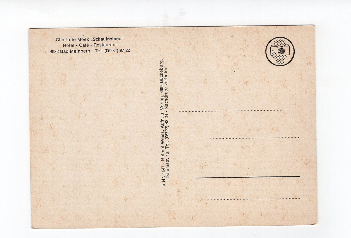 Ansichtskarte Bad Meinberg / Hotel Restaurant Schauinsland