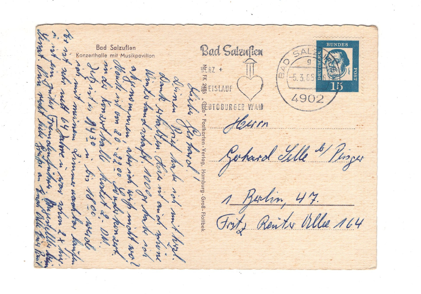 Ansichtskarte Bad Salzuflen / Konzerthalle mit Musikpavillon / J1-59