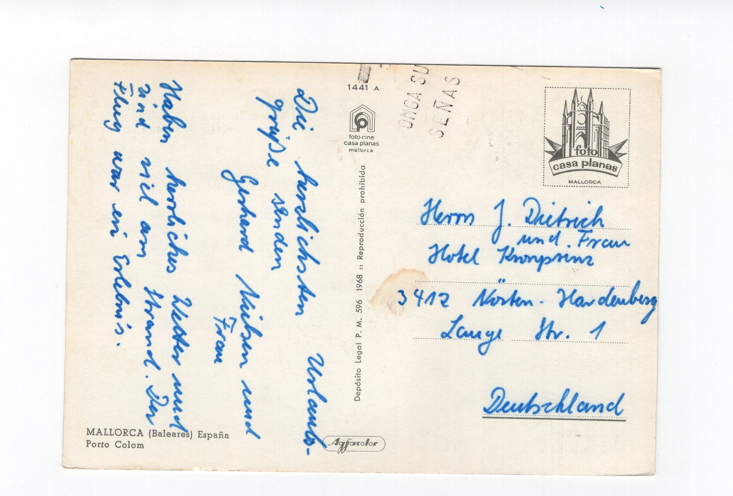 Ansichtskarte Mallorca / Porto Colom / Spanien