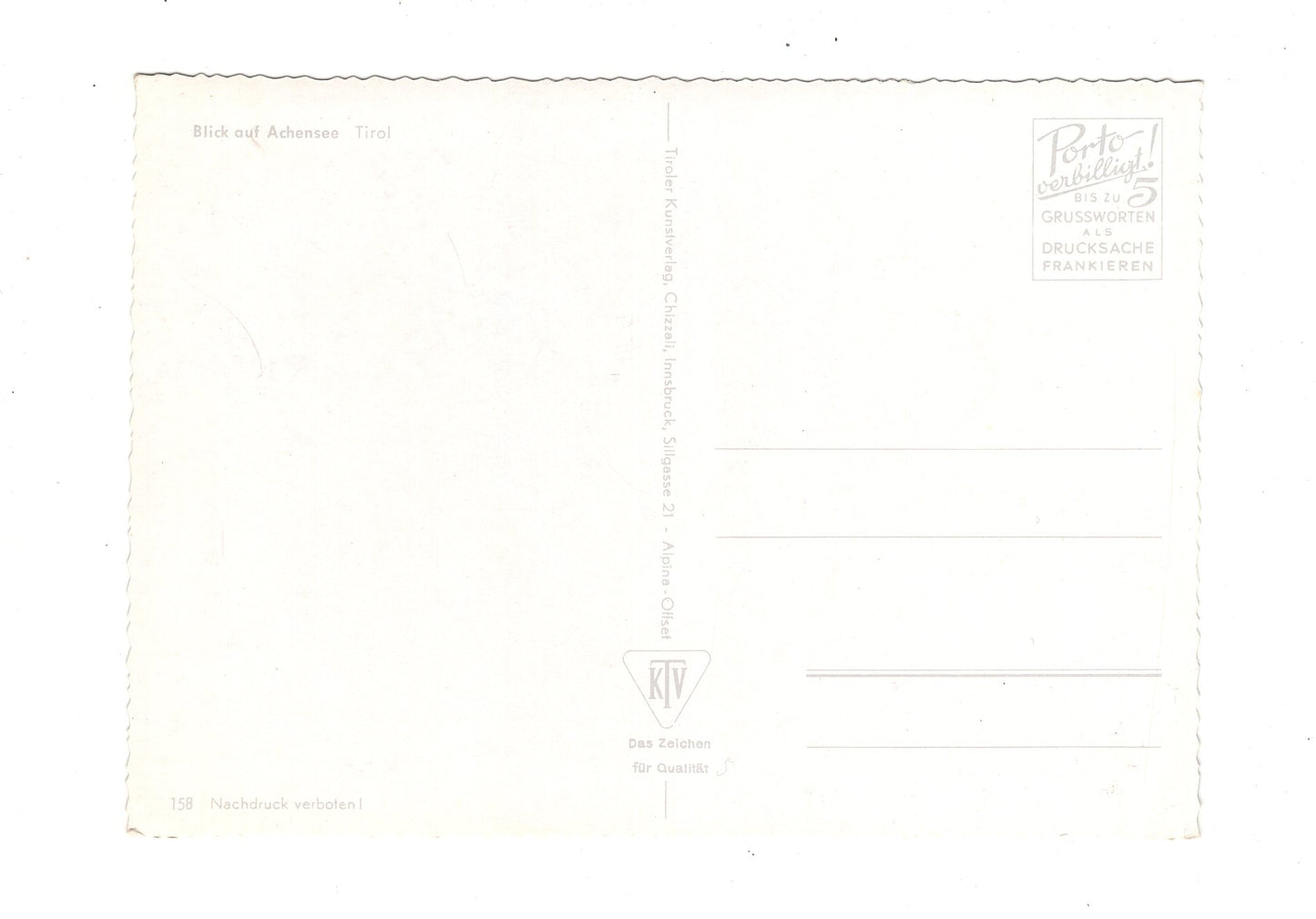 Ansichtskarte Achensee / Tirol / Österreich