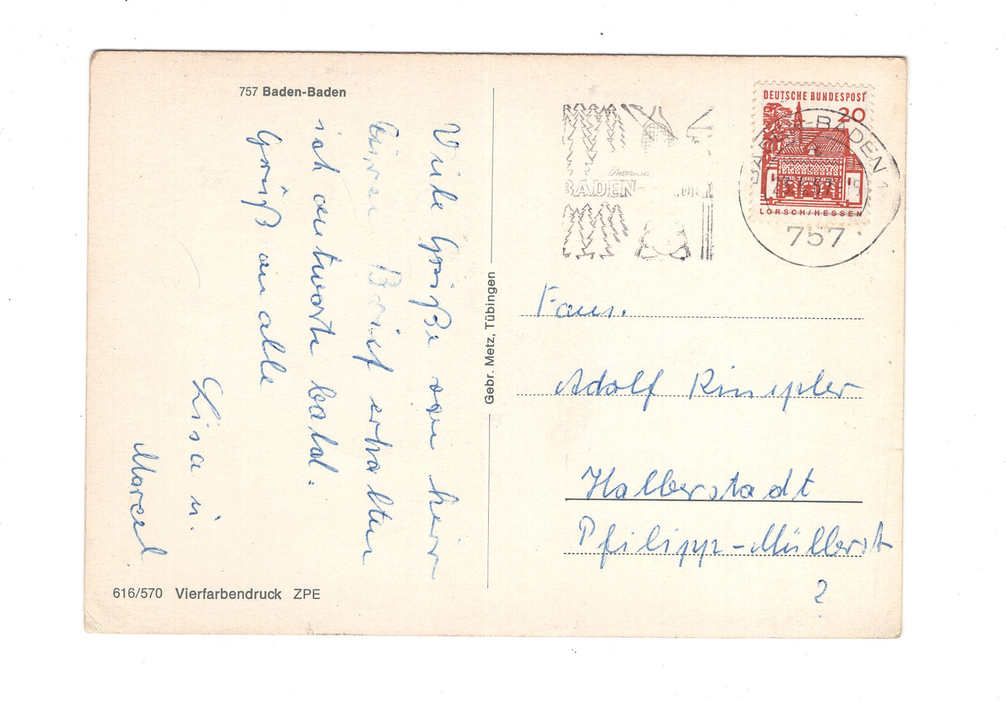Ansichtskarte Baden-Baden