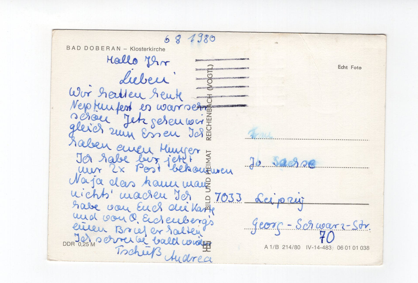 Ansichtskarte Bad Doberan / Klosterkirche