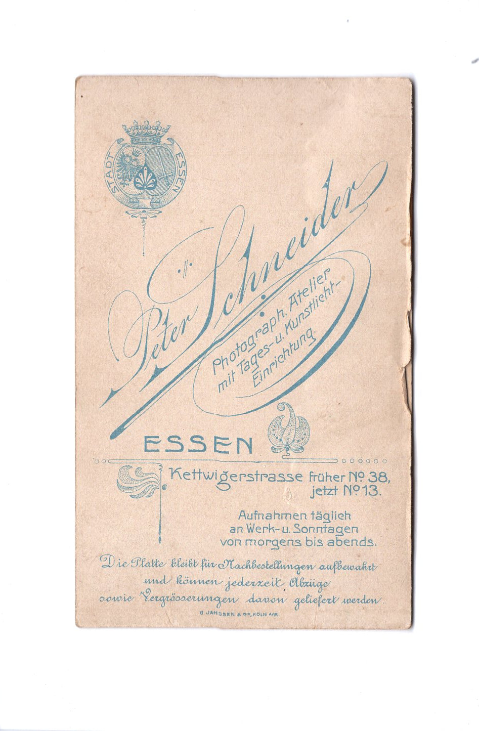 Fotografie Feine Dame - Essen 1900er