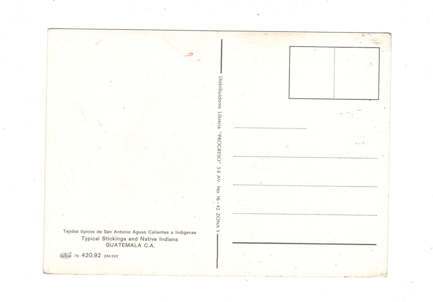 Ansichtskarte Guatemala City / Typicak Stickings / Guatemala