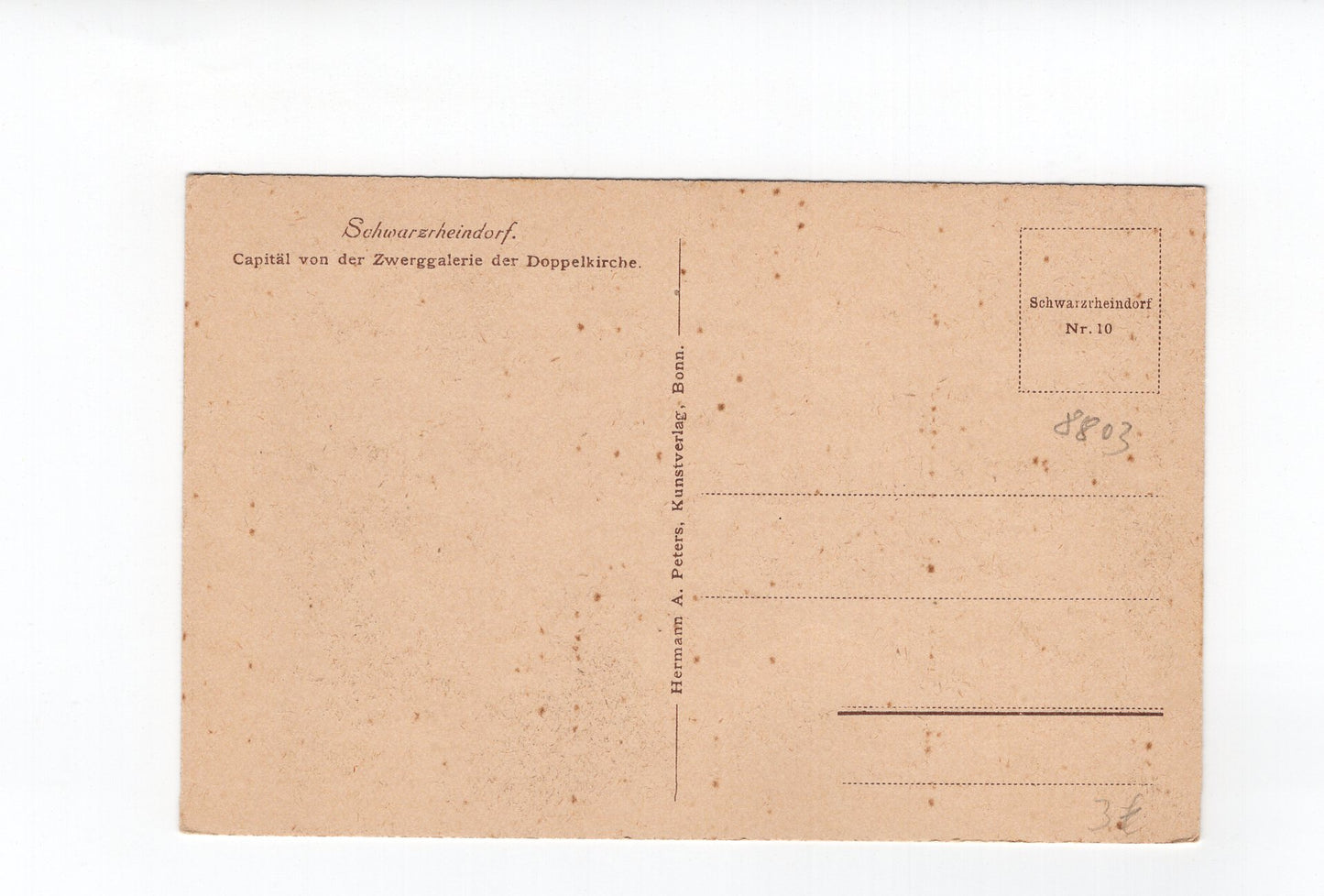Ansichtskarte Schwarzrheindorf / Zwerggalerie