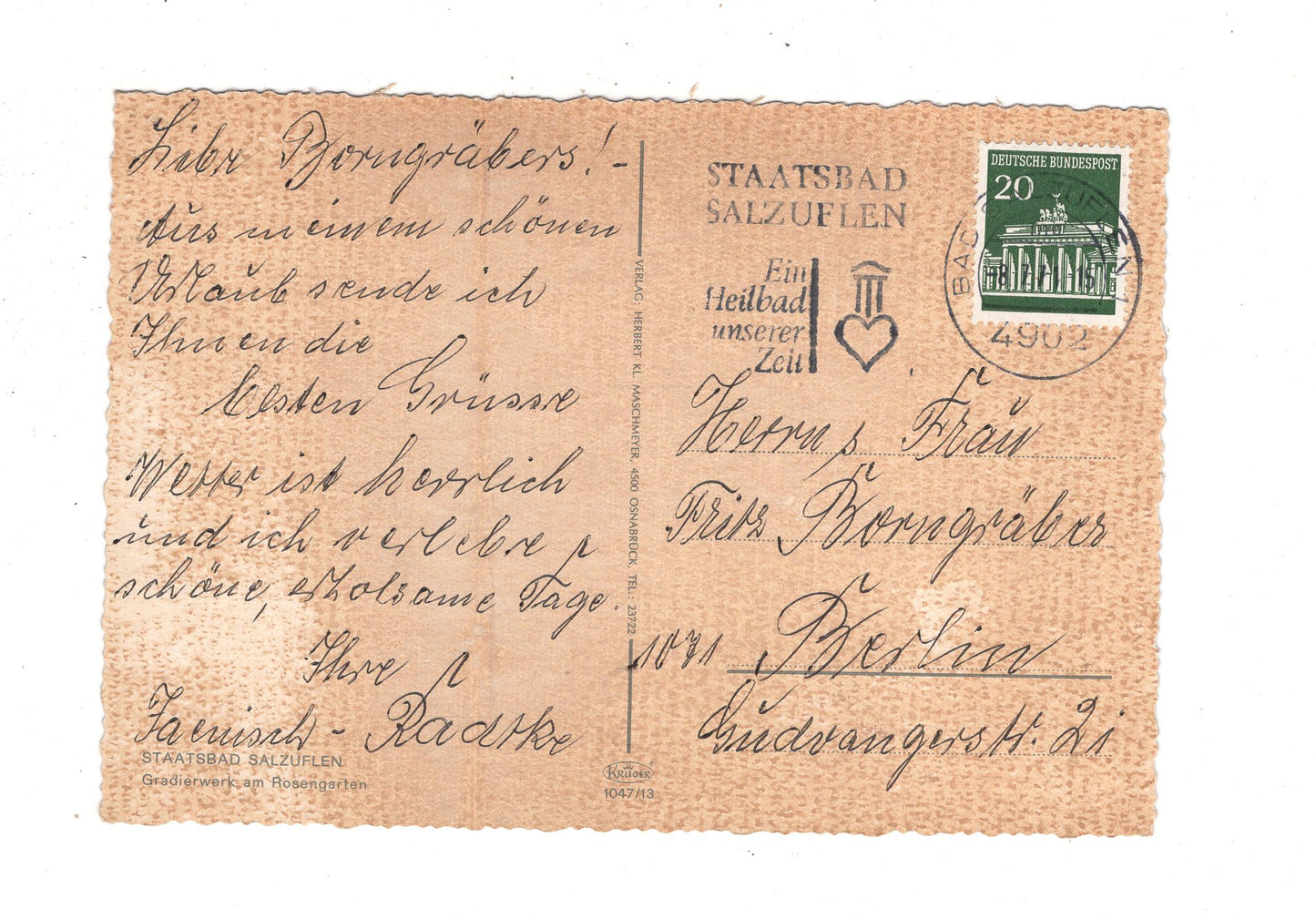 Ansichtskarte Bad Salzuflen / Gradierwerk am Rosengarten / J1-59