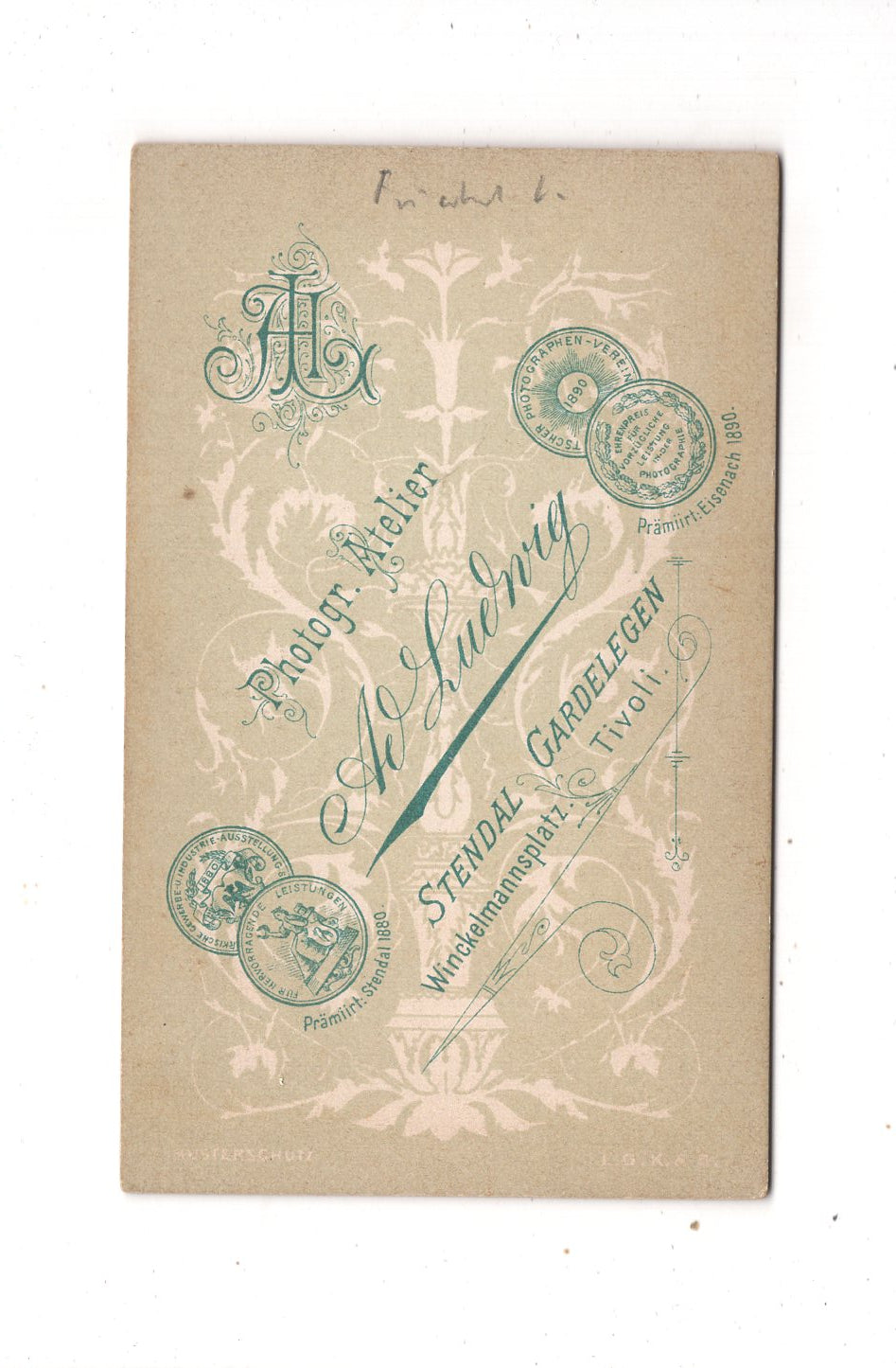 Fotografie Herrenportrait - Stendal / Gardelegen 1890er