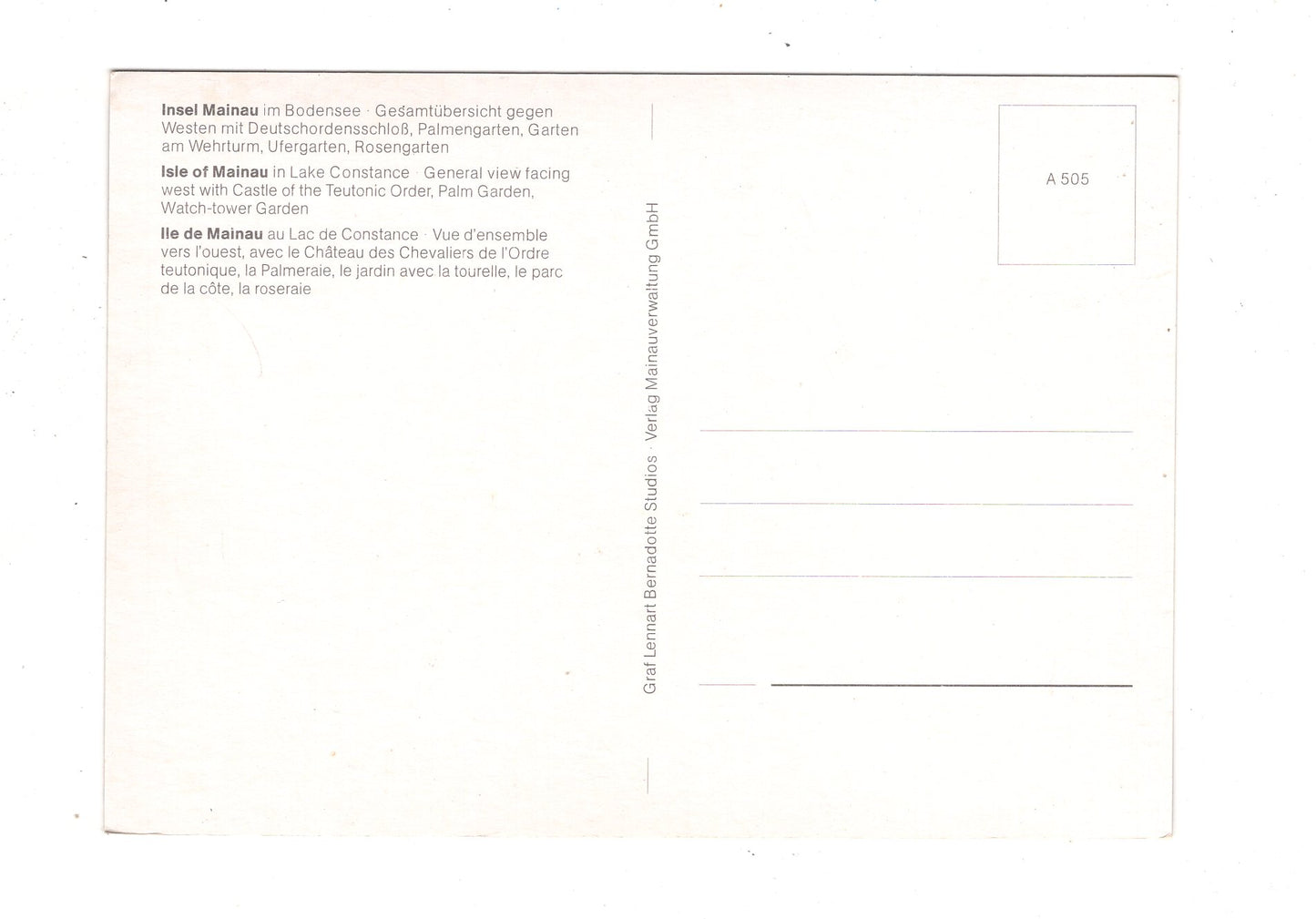 Ansichtskarte Insel Mainau im Bodensee / K1-52
