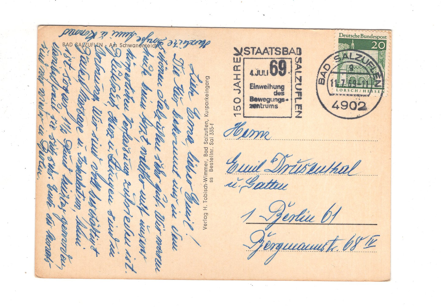 Ansichtskarte Bad Salzuflen / Am Schwanenteich / J1-59