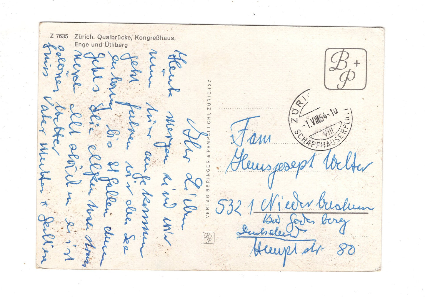 Ansichtskarte Zürich / Quaibrücke - Kongresshaus +++ / Schweiz