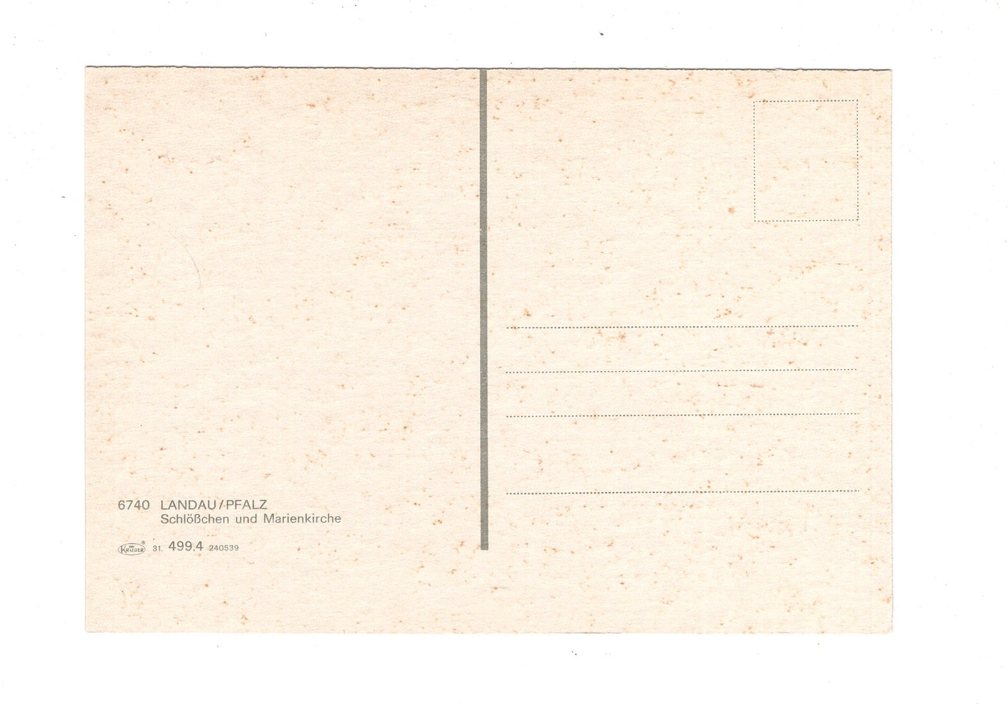 Ansichtskarte Landau / Pfalz / Schlösschen und Marienkirche / H1-65