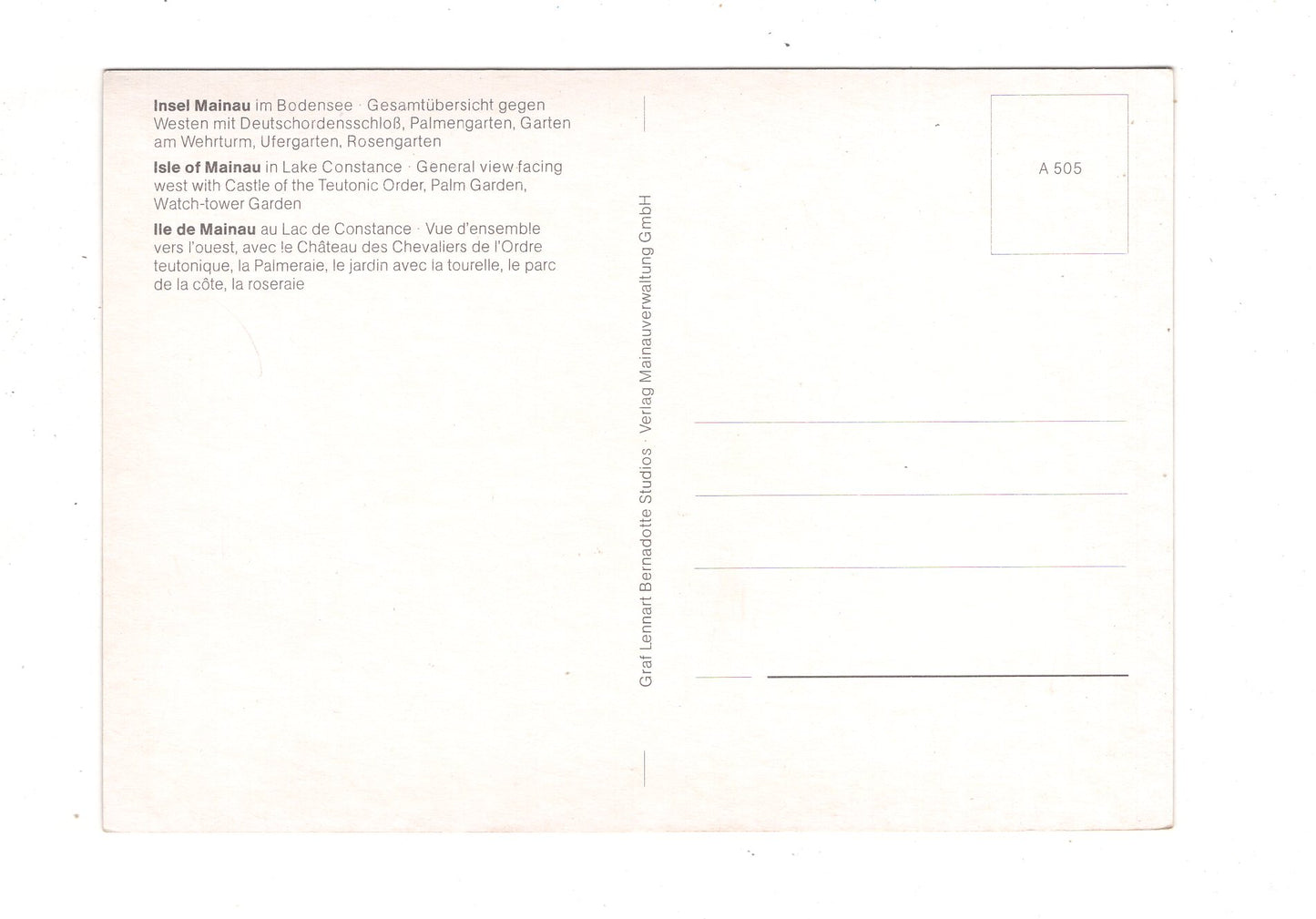 Ansichtskarte Insel Mainau im Bodensee / K1-52