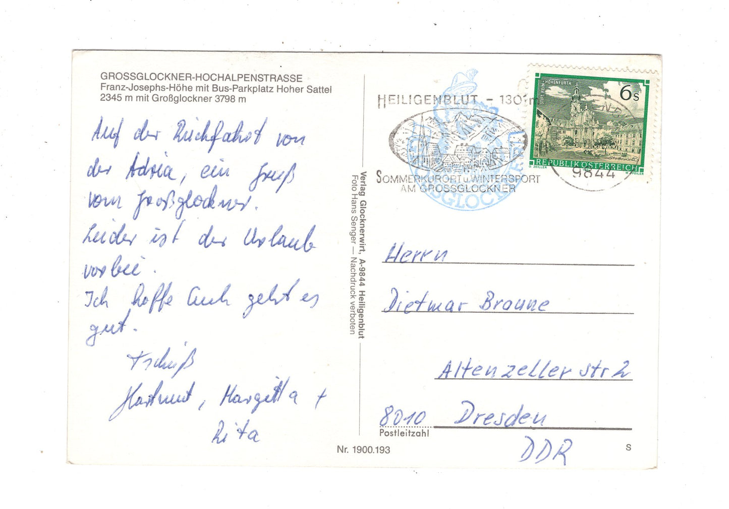 Ansichtskarte Großglockner-Hochalpenstraße / Österreich