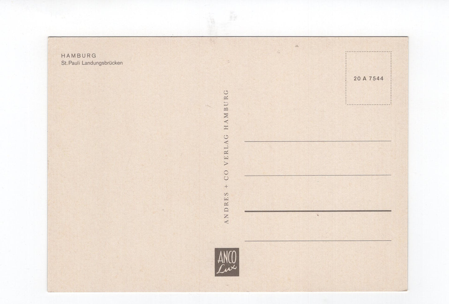 Ansichtskarte Hamburg / St. Pauli Landungsbrücken