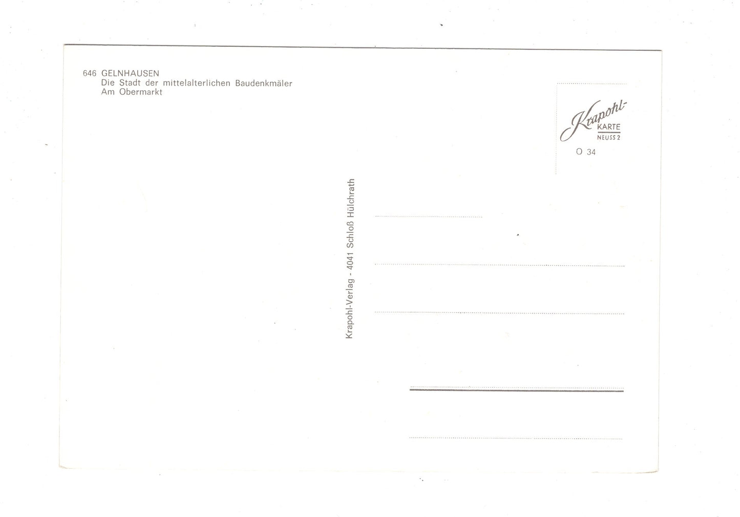 Ansichtskarte Gelnhausen / Am Obermarkt / H1-65