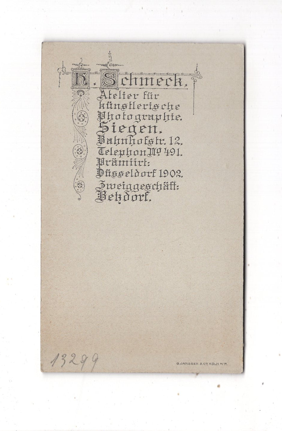 Fotografie Niedlicher kleiner Junge - Siegen / Betzdorf 1900er