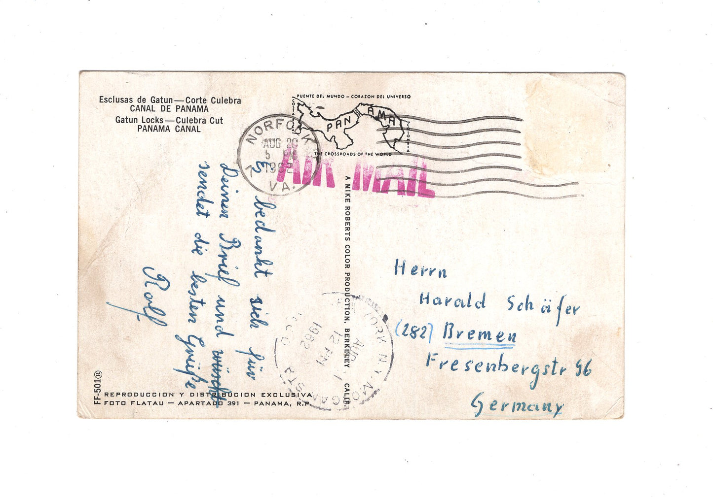 Ansichtskarte Gatun Locks / Culubra Cut / Panama Canal / Panama