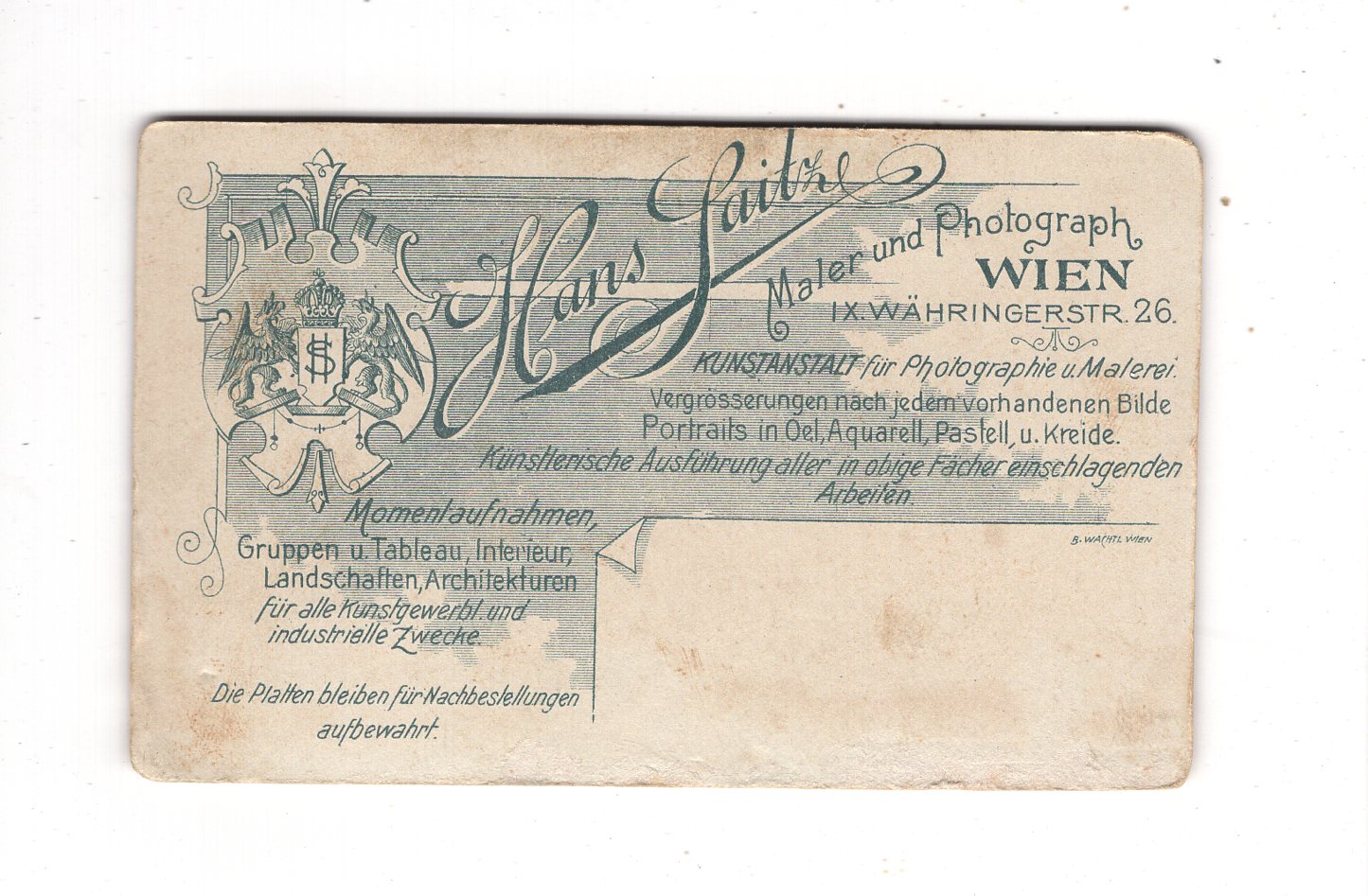 Fotografie Feiner Herr - Wien um 1900