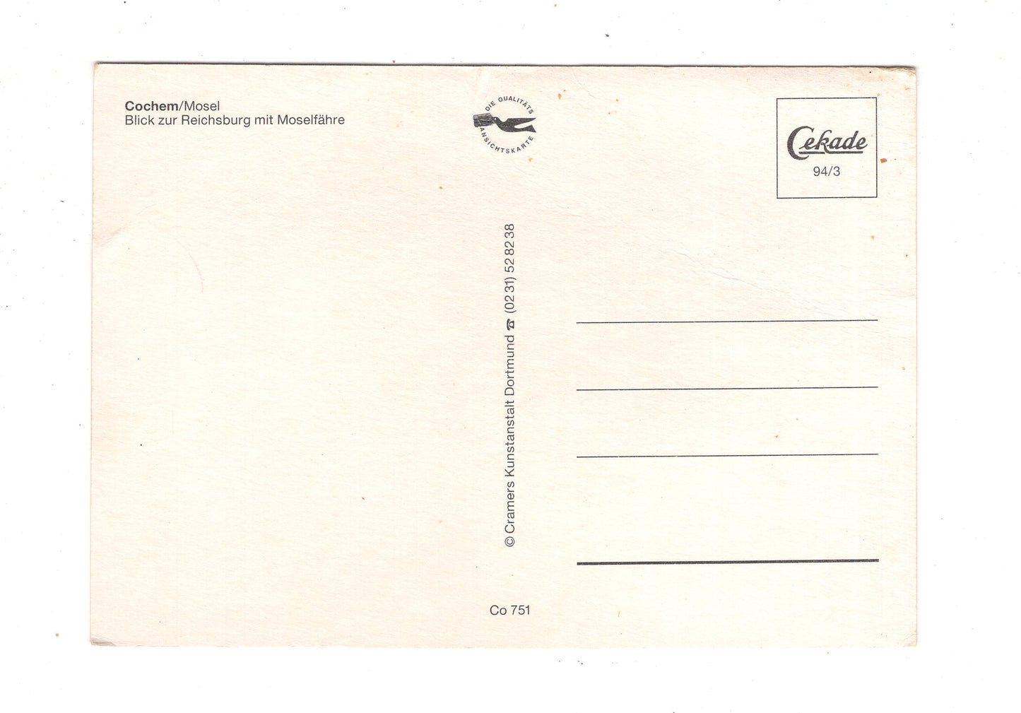 Ansichtskarte Cochem an der Mosel / M1-57