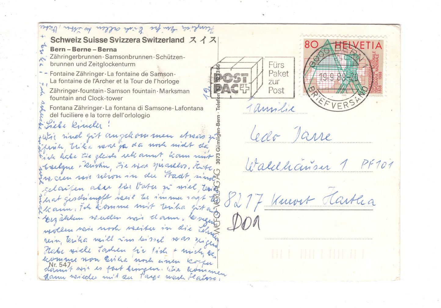 Ansichtskarte Bern / Zähringer Brunnen / Samsonbrunnen +++ / Schweiz