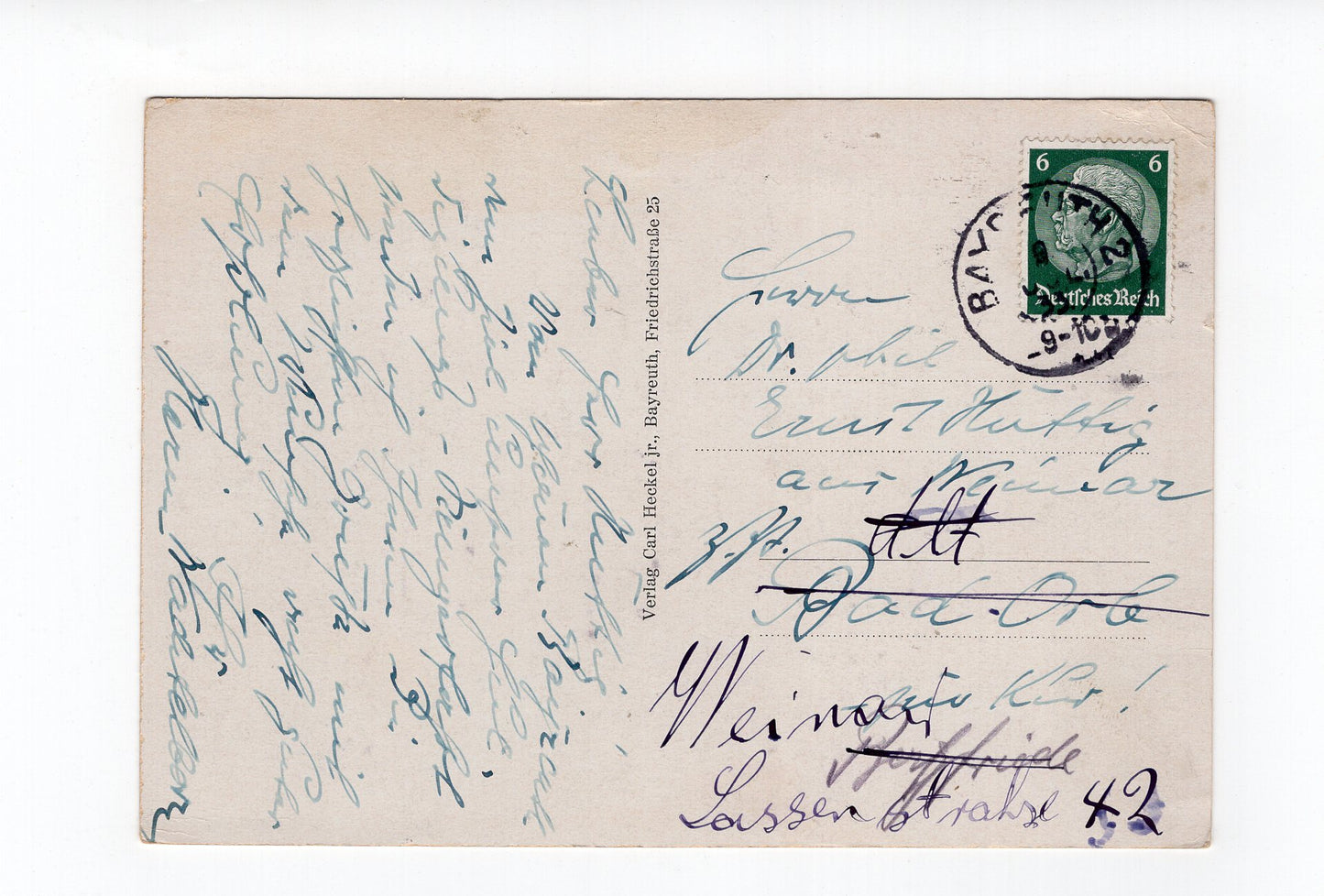 Ansichtskarte Bayreuth / Maximiliandenkmal und Markgrafenturm