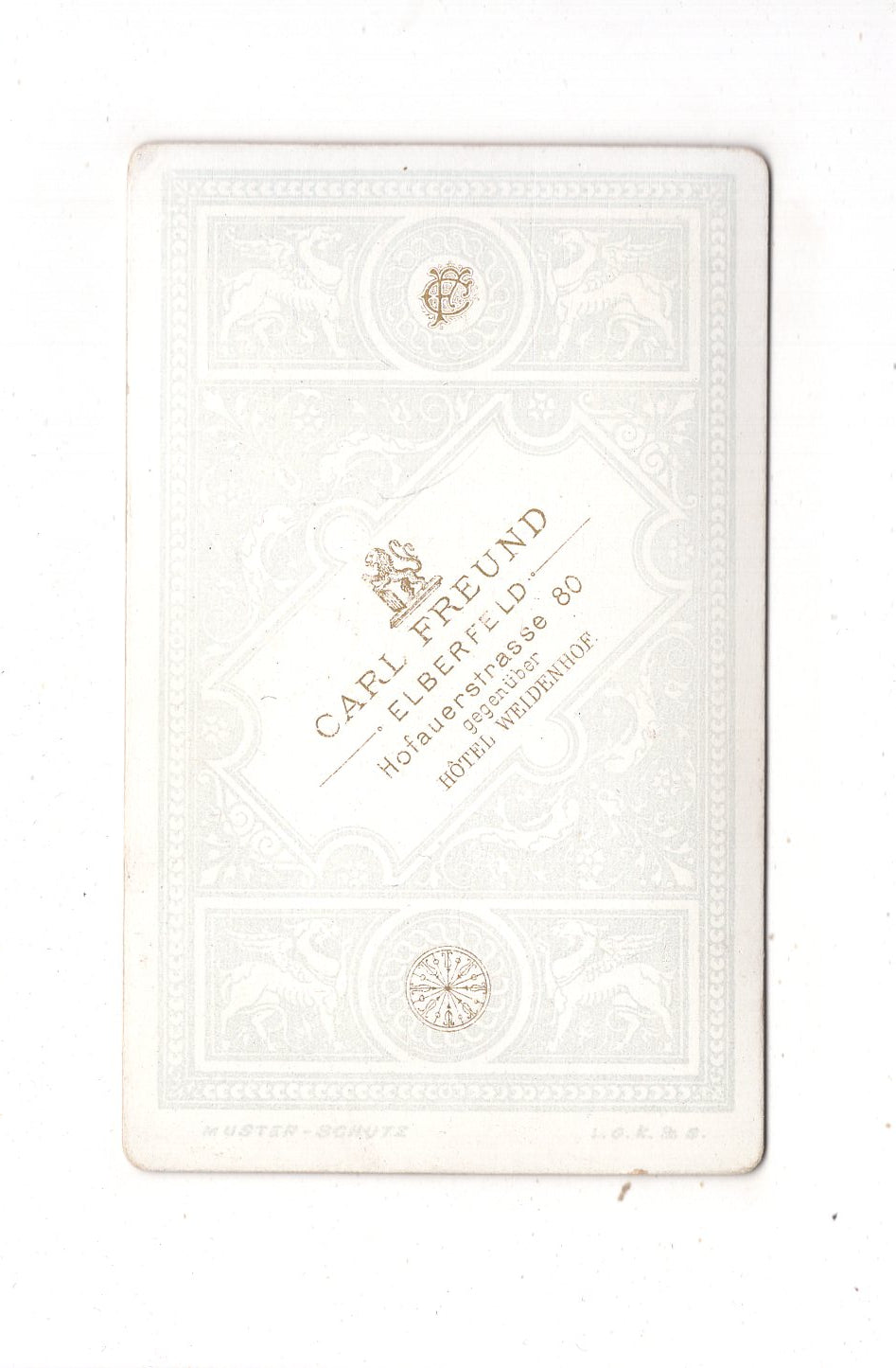 Fotografie Feines Paar - Elberfeld 1880er / CDV L1-37