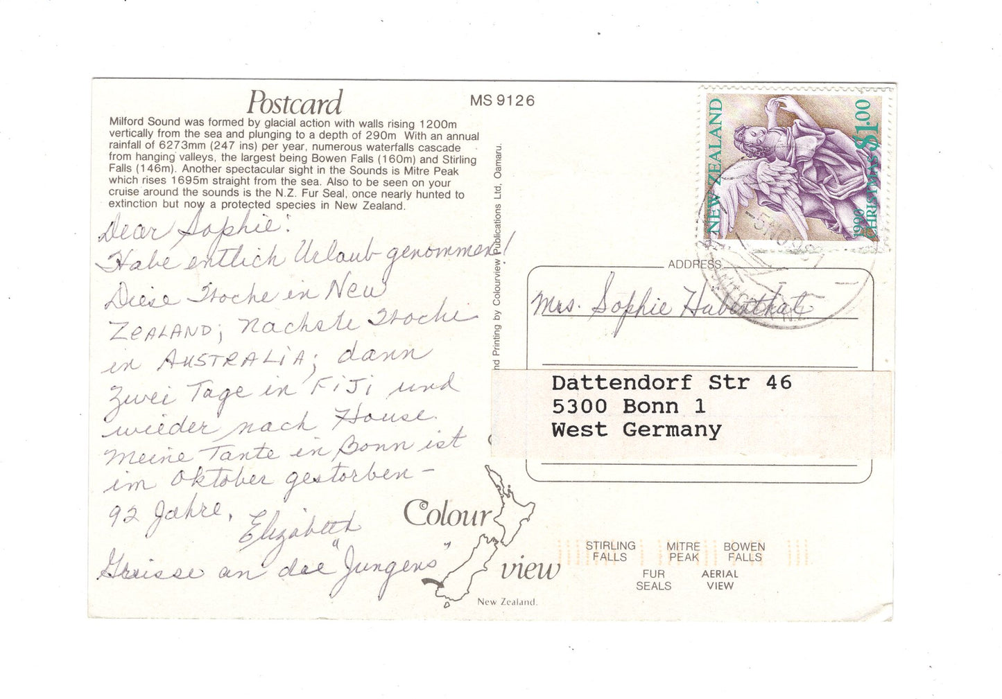 Ansichtskarte Milford Sound / Neuseeland