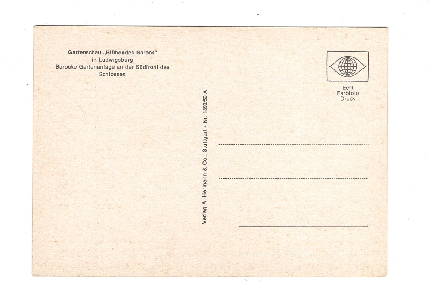 Ansichtskarte Gartenschau Blühendes Barock in Ludwigsburg / H1-65