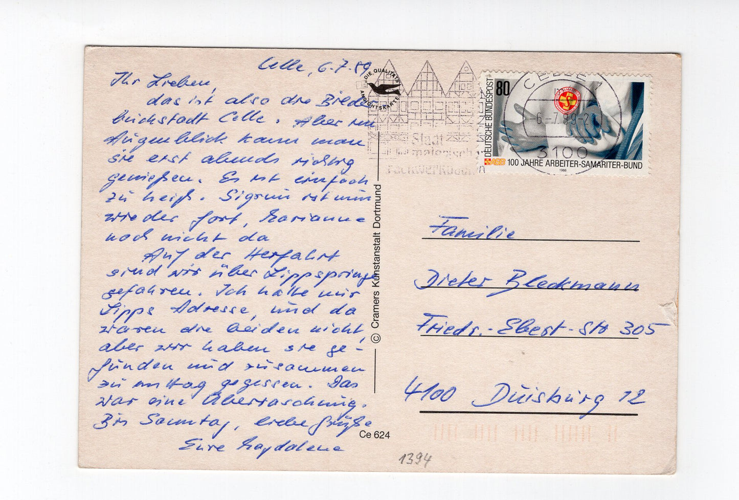 Ansichtskarte Celle / Schloss / Großer Plan +++