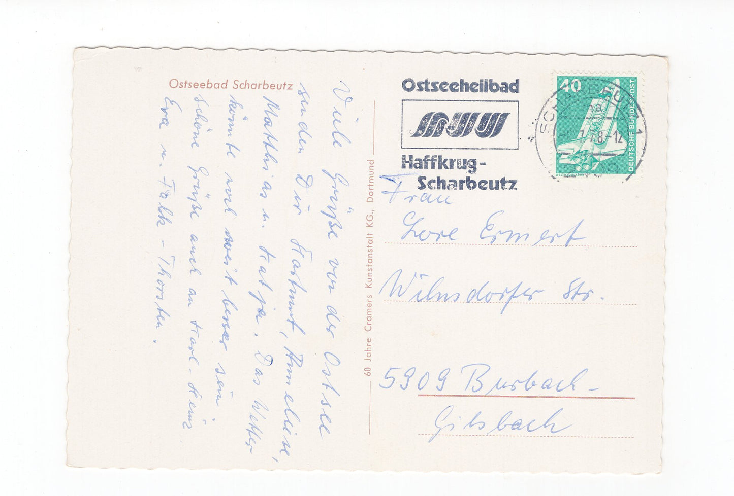 Ansichtskarte Ostseeheilbad Scharbeutz