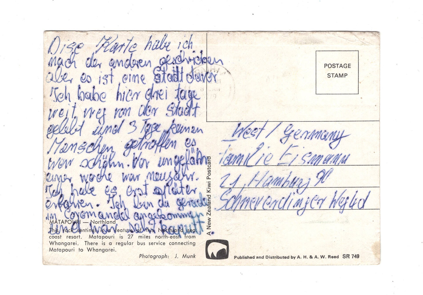 Ansichtskarte Matapouri / Northland / Neuseeland