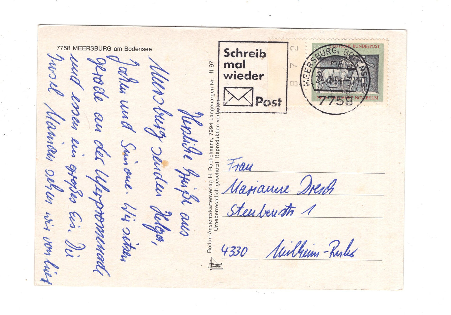 Ansichtskarte Meersburg am Bodensee / K1-52