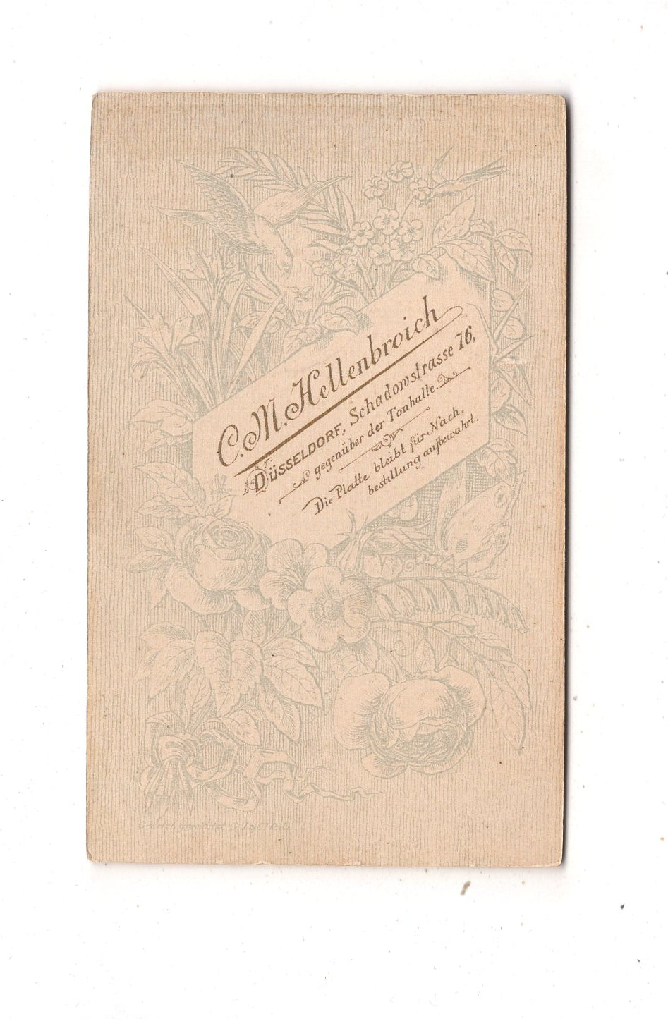 Fotografie Feines Paar - Düsseldorf 1890er / CDV L1-37