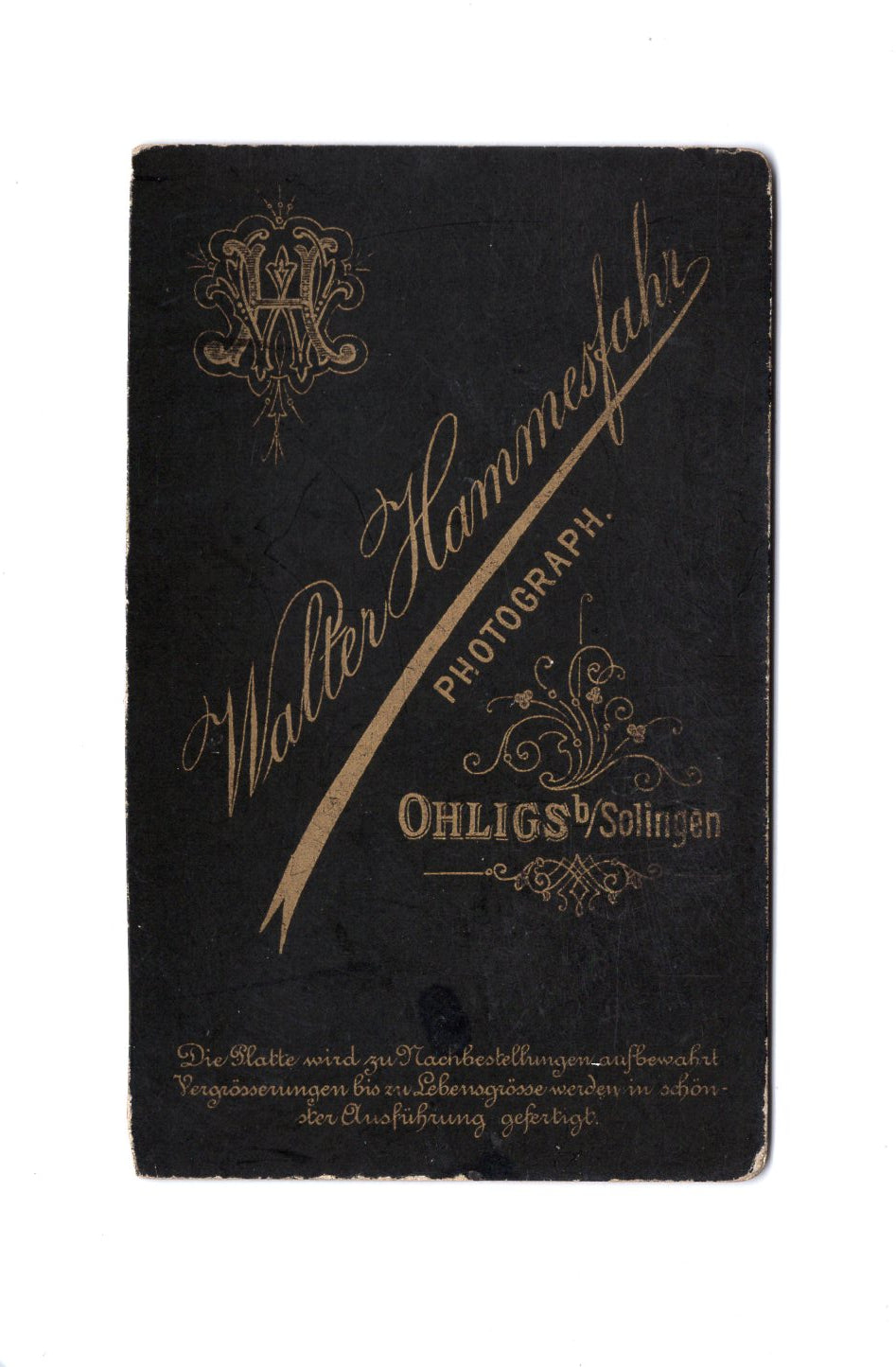 Fotografie Niedliches kleines Mädchen - Ohligs 1880er