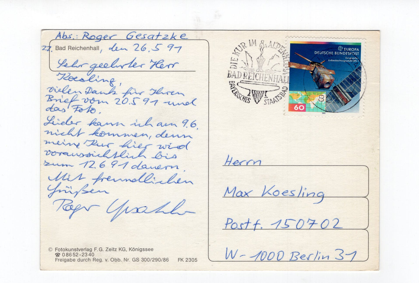 Ansichtskarte Bad Reichenhall