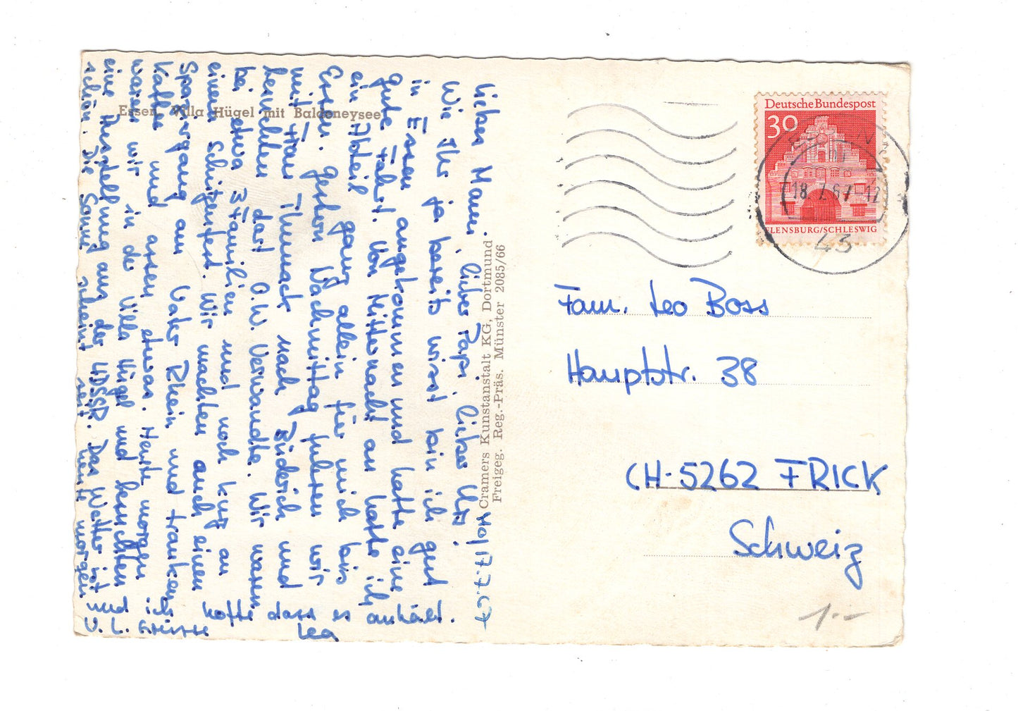 Ansichtskarte Essen / Villa Hügel mit Baldeneysee / I1-64