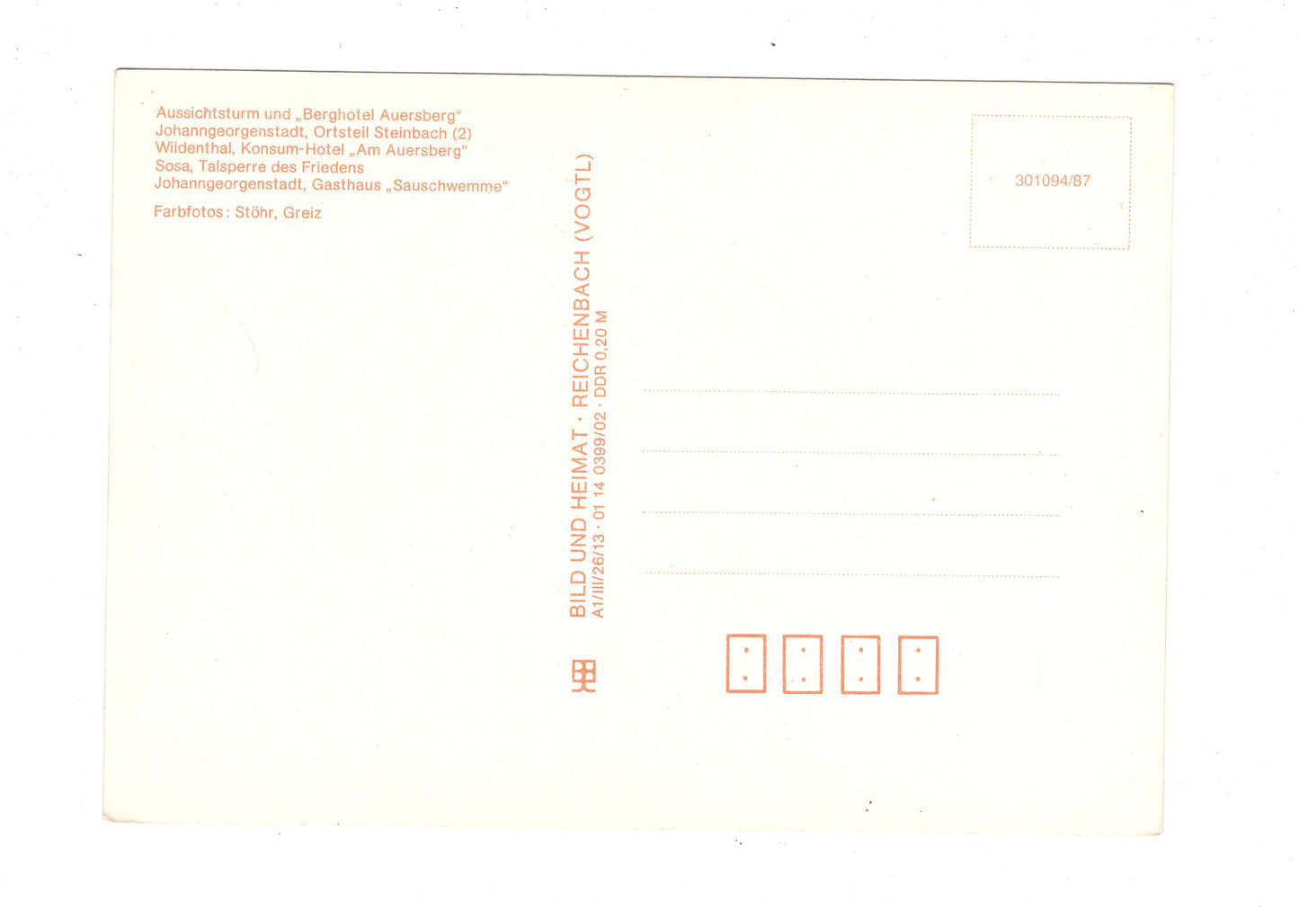 Ansichtskarte Rund um den Auersberg / H1-65