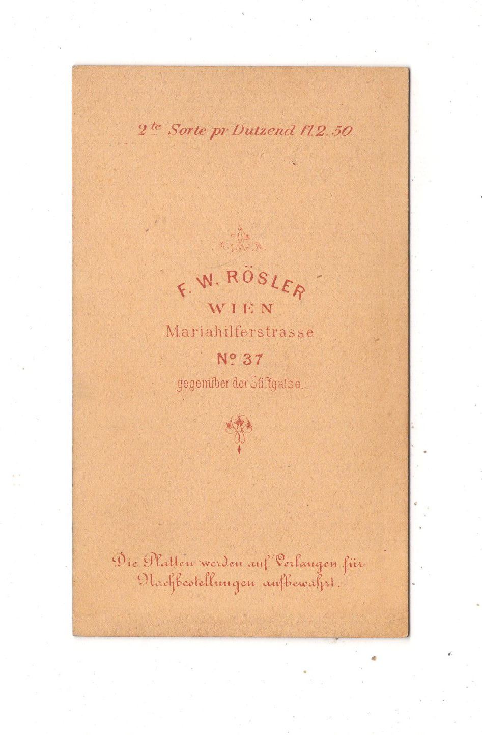 Fotografie Mann in Arbeitskleidung ? - Wien um 1870